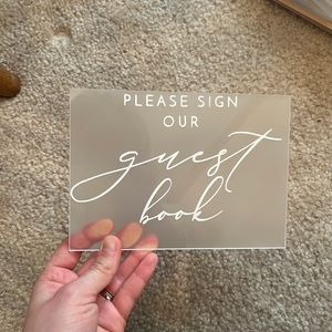 Wedding sign